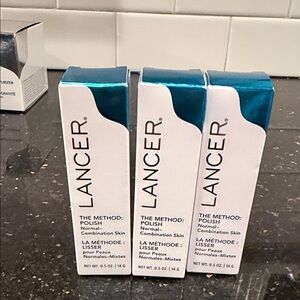 Lancer The Method: Polish - White & Teal Boxed Serum (Lot of 3)